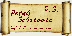 Petak Sokolović vizit kartica